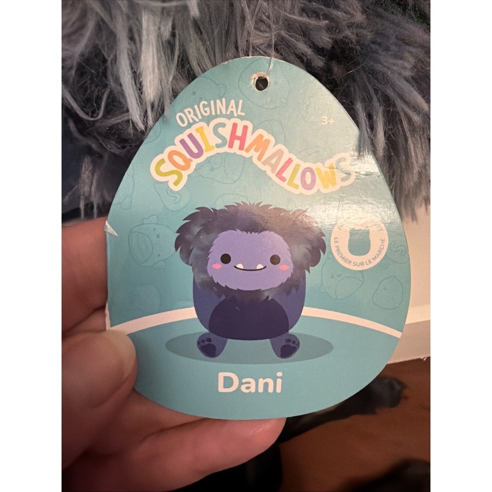 NWT Rare Squishmallow Dani Bigfoot Blue 12" Plush With Tags Stuffed Animal - Picture 7 of 8